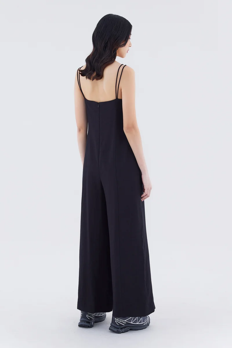 The Editor's Market Lunea Double-Strap Jumpsuit