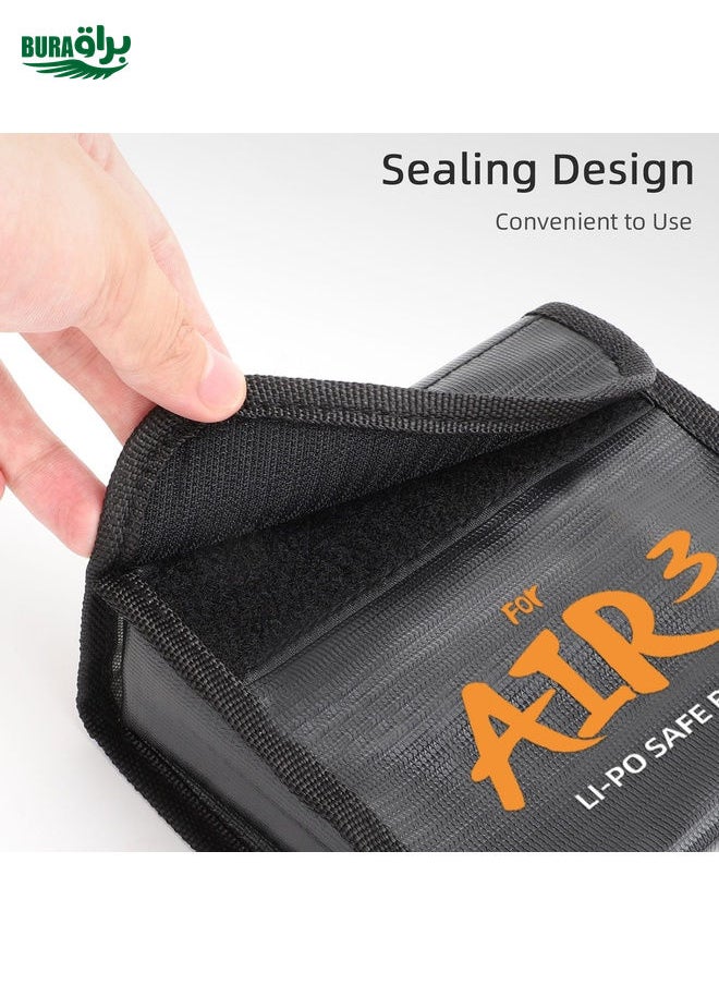BURAQ For DJI Air 3 Sunnylife Battery Explosion-proof Safe Bag Protective Li-Po Safe Bag For 1pc Battery  - Image 5