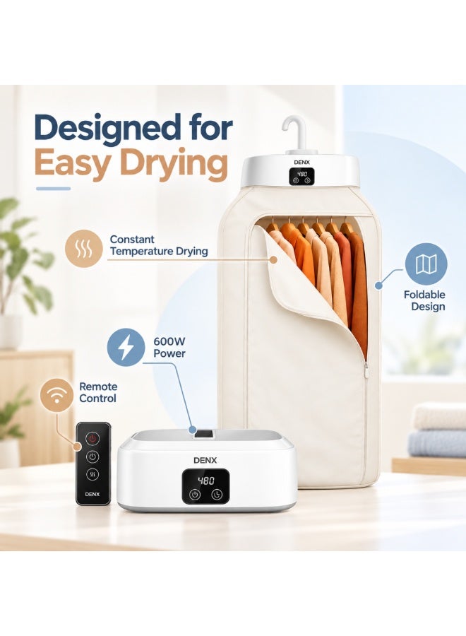 DENX 600W Foldable Clothes Dryer - Image 3