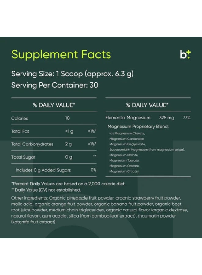 BiOptimizers Magnesium breakthrough drink fruit punch - Image 2