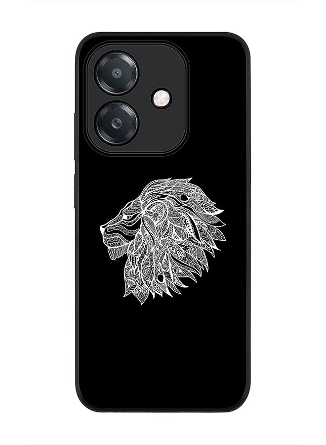 Stylizedd For Oppo A60 5G / A3 5G / A3x 5G Case,Slim fit Camera Protection, Shockproof Thin Phone cover - Lion Abstract - Image 1