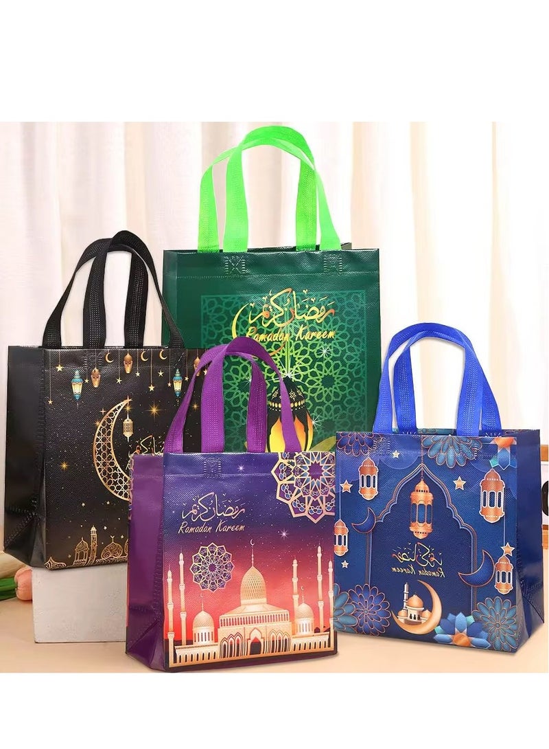 9 Pieces New Ramadan Non-woven Fabric Gift Bags Party Supplies Candy Cookie Snack Bags - Image 5
