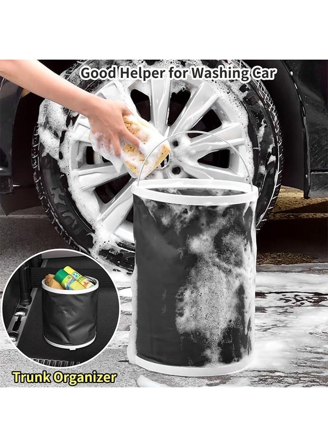 DUNISO 7-Pieces Set Car Wash Detailing Cleaning Kits，Car Wash Detailing Cleaning Tools Set with Bag Collapsible Bucket，Versatile Interior and Exterior Car Care Kit，Easy to Store，for Washing, Waxing, Polishing, and Deep Cleaning - Image 4