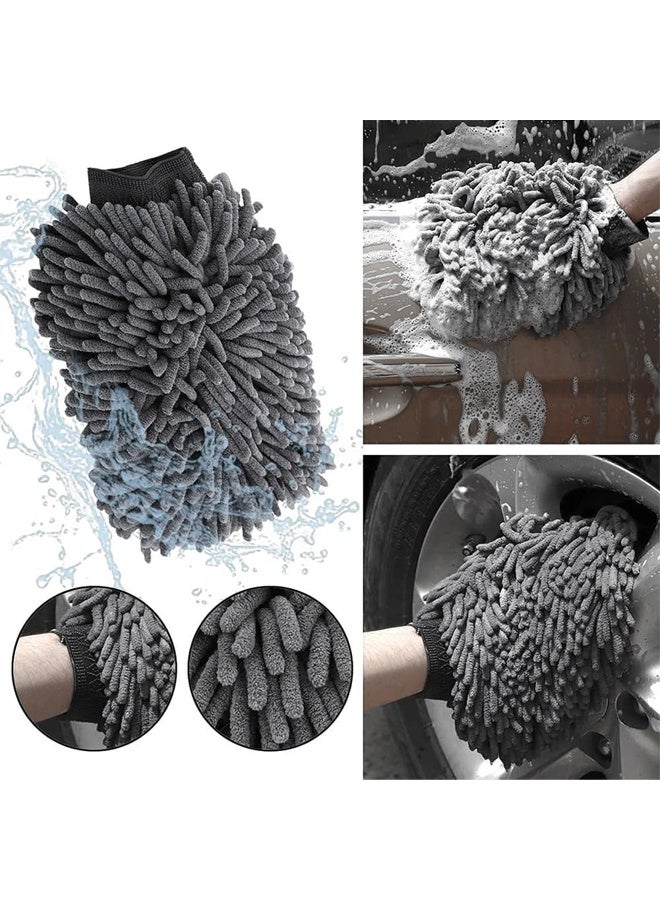 DUNISO 7-Pieces Set Car Wash Detailing Cleaning Kits，Car Wash Detailing Cleaning Tools Set with Bag Collapsible Bucket，Versatile Interior and Exterior Car Care Kit，Easy to Store，for Washing, Waxing, Polishing, and Deep Cleaning - Image 3