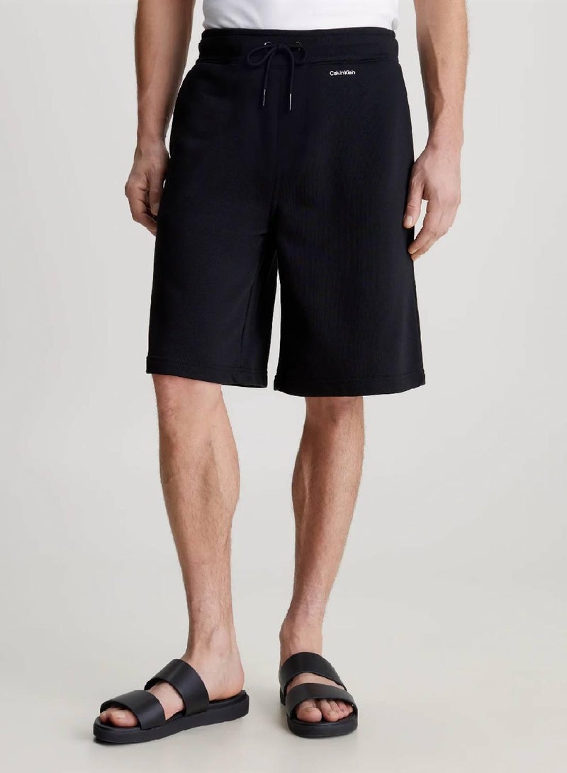 CALVIN KLEIN Cotton Modal Jogger Shorts - Image 1