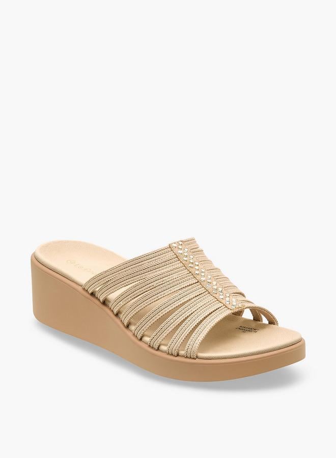 Le Confort Women Textured Flyknit Wedge Heel Sandals - Image 2