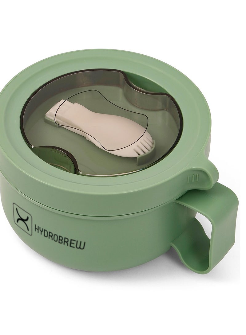 HYDROBREW صندوق غداء HYDROBREW مع ملعقة قابلة للطي - أخضر - Image 2