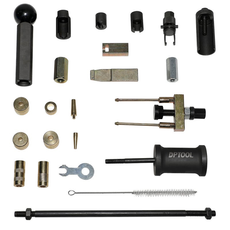 DPTOOL Fuel Injector Removal Puller Kit Injector Seal Install Tool Compatible with Volkswagen TDi 4 Cyl 8V 16V Diesel Replacement for Audi VW 1.2 1.4 1.6 1.8 2.0 2.7 3.0 3.2 3.6 V6 4.2 V8 FSI Petrol - Image 2