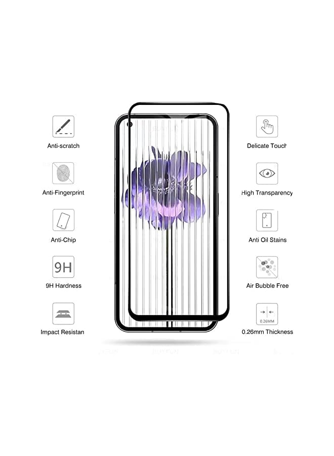 erorex Screen Protector For Nothing Phone 1 Tempered Glass Screen Protector 9H Hardness Anti Fingerprint Scratch Resistance For Nothing Phone 1 - Image 5