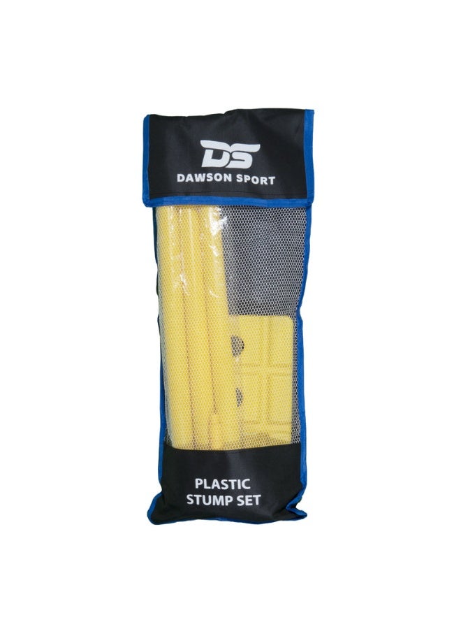DAWSON SPORTS Plastic Cricket Stump Set With Base And Bails - Image 1