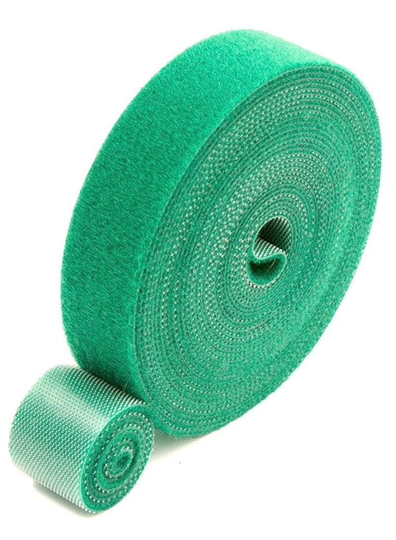 Barakah Plant Ties, Garden Tape for Plant, Reusable Adjustable Thicker Support Growing Strong Grip, Tomato Vines Tree Fixed Rope Indoor Outdoor, 125 x 1.2cm, 1 roll, Green - Image 1