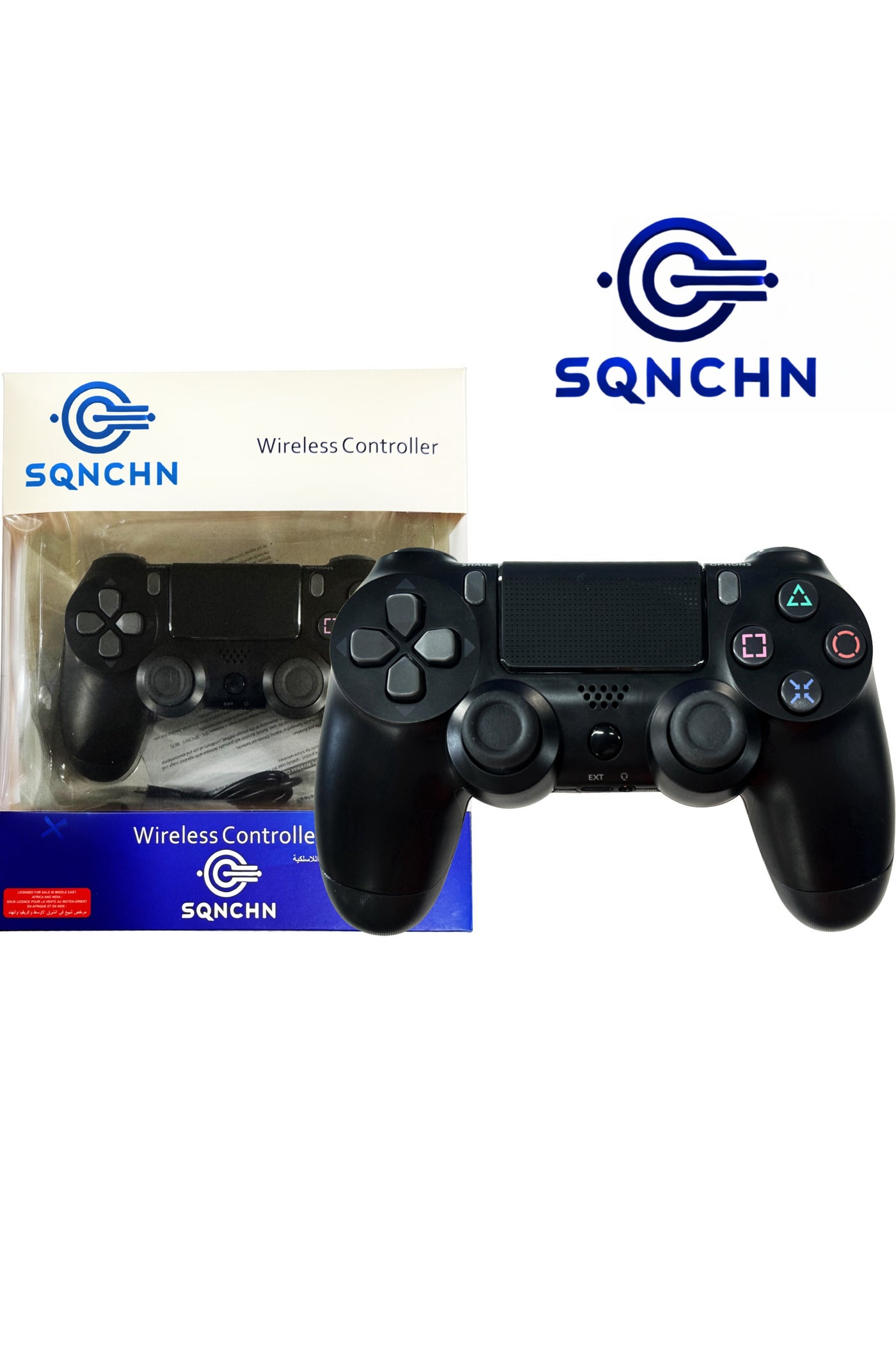 Wireless PS4 Controller - Dual Vibration, LED Touch Pad, Audio Function, Compatible with PS4 Pro/Slim/PC, Pro-Level Gaming Experience