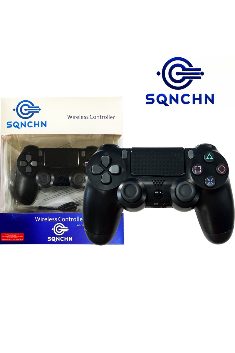 SQNCHN Wireless PS4 Controller - Dual Vibration, LED Touch Pad, Audio Function, Compatible with PS4 Pro/Slim/PC, Pro-Level Gaming Experience - Image 1