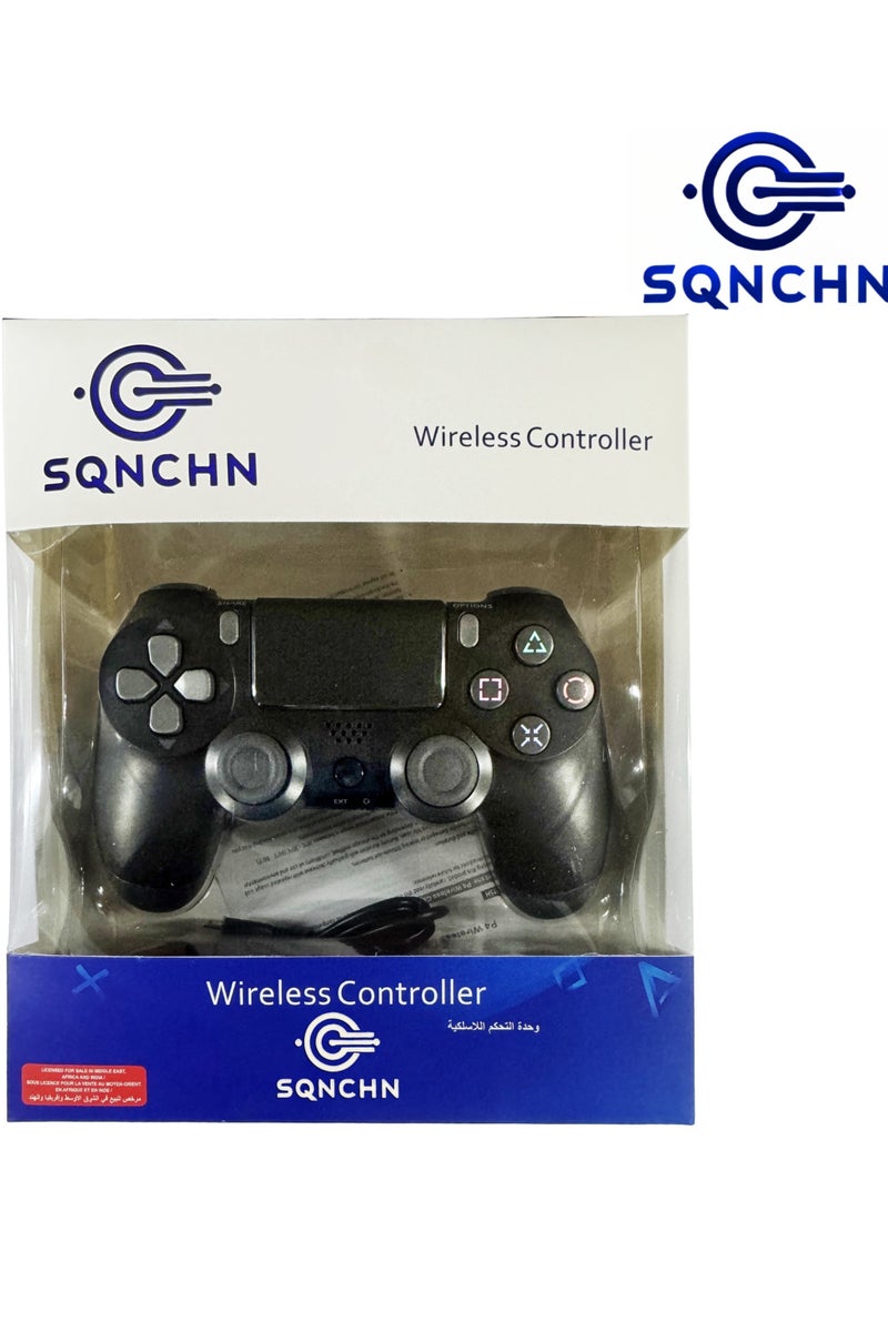 SQNCHN Wireless PS4 Controller - Dual Vibration, LED Touch Pad, Audio Function, Compatible with PS4 Pro/Slim/PC, Pro-Level Gaming Experience - Image 2