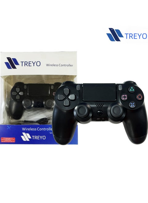 وحدة تحكم PS4 لاسلكية - اهتزاز مزدوج، لوحة لمس بإضاءة LED، وظيفة صوت، متوافقة مع PS4 Pro/Slim/PC، تجربة ألعاب احترافية