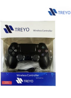 TREYO Wireless PS4 Controller - Dual Vibration, LED Touch Pad, Audio Function, Compatible with PS4 Pro/Slim/PC, Pro-Level Gaming Experience  - Image 2