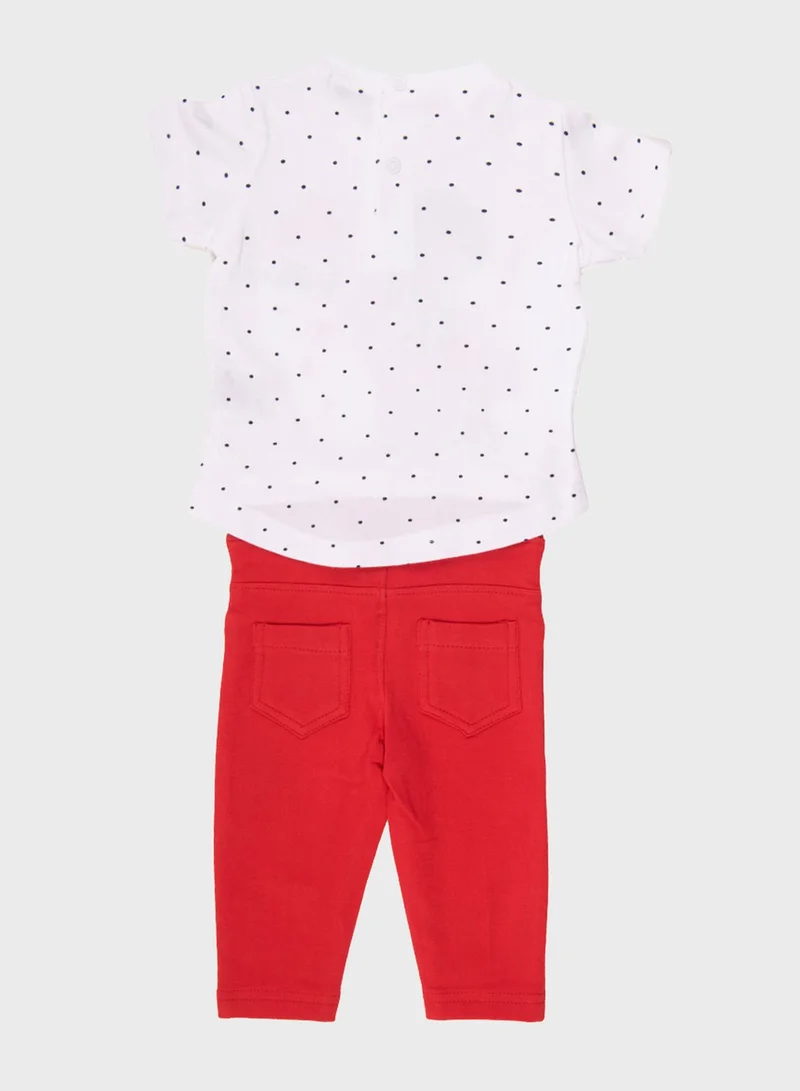 Babybol Infant Graphic Top + Trousers Set