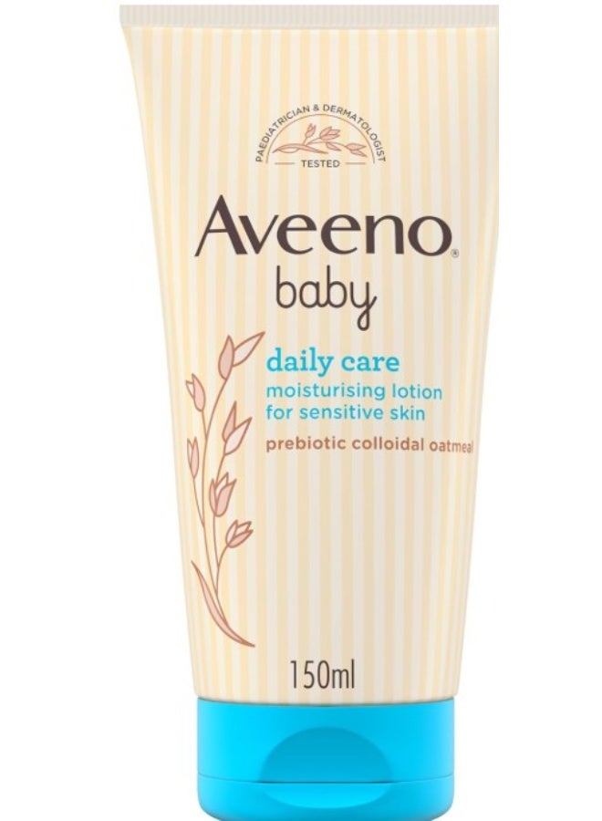 Aveeno Baby Daily Care Moisturising Lotion (1x 150ml), Clinically Proven to Hydrate and Restore Baby’s Natural Skin Barrier for Up to 24 Hours, Gentle and Nourishing Formula - Image 1
