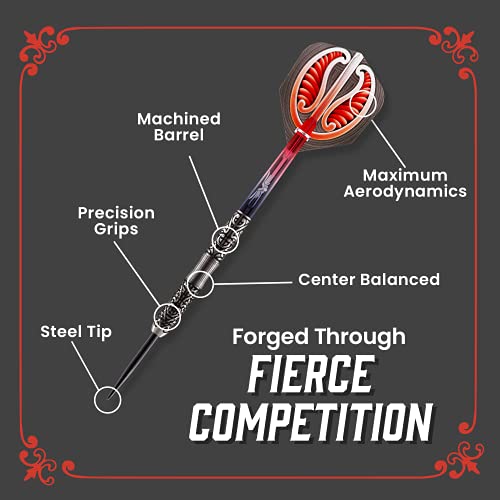 Shot Darts Steel Tip, Warrior Hautoa (22g/24g/26g), 80% Tungsten, Center Balanced with Secure Grips, Handcrafted Professional Dart Set and Flights Made in New Zealand, Metal Tip Bar Darts for Adults - Image 3