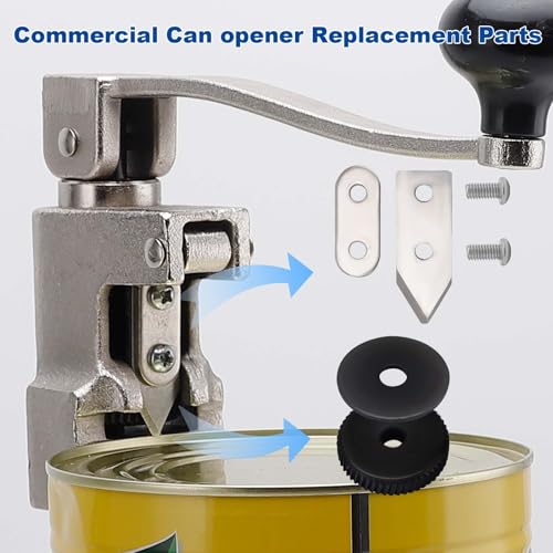 Yeipower Commercial Can Opener ReplacementParts Kit KnifeBlade Gear Compatible Manual Can Opener - Image 3