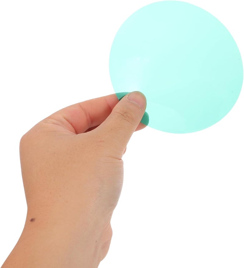 Kisangel 15pcs Self-Adhesive Light Correction Gel Sheets for LED Tubes and Spotlights, Warm Color Tinted Plastic Filters, Home Studio and Stage Lighting Film Overlays (Forest Green, 10cm) - Image 4
