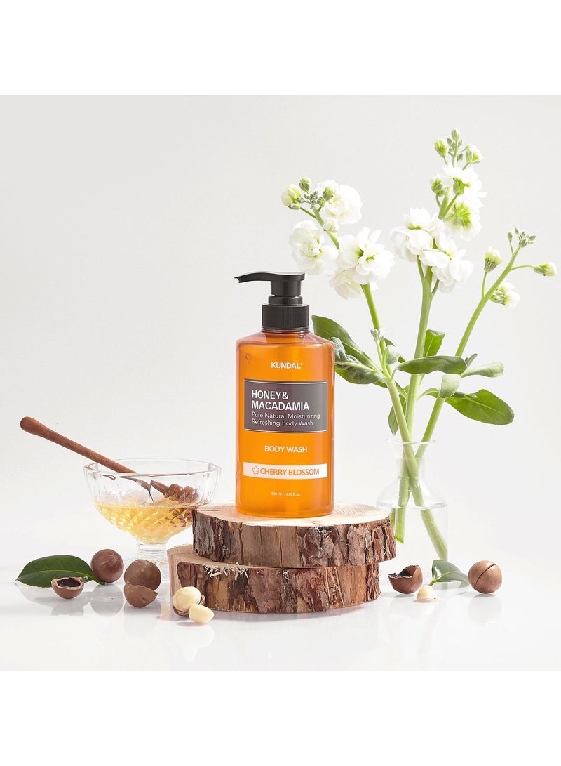كاندال غسول الجسم النقي بالعسل والمكاديميا 500 مل - زهرة الكرز - Image 2