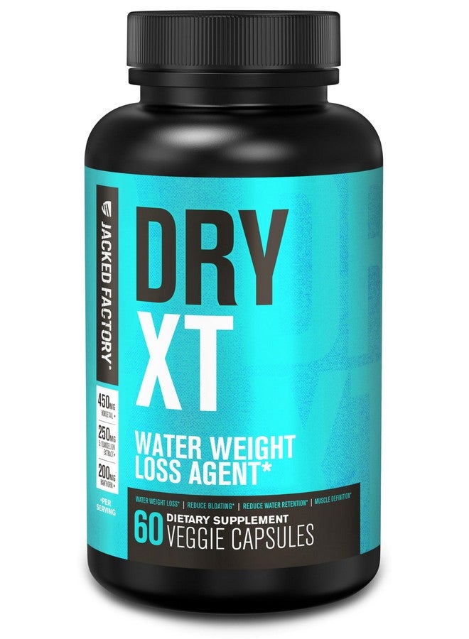Jacked Factory Dry-XT Diuretic Water Pills - Natural Supplement | Reduces Water Retention & Bloating | Dandelion Root Extract, Potassium, 7 More Powerful Ingredients - 60 Veggie Capsules - Image 1
