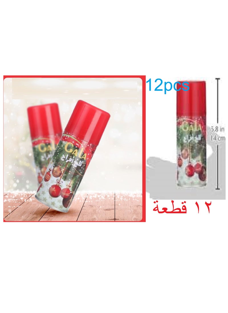 ماركة غير محددة عدد ١٢ قطعة من بخاخ ثلج الافراح واعياد ميلاد والحفلات - 150 ملل  - Image 3