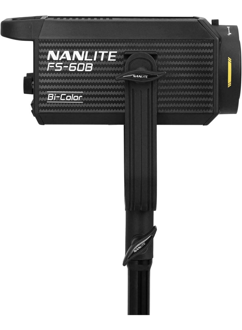 NANLITE FS-60B Bi-Color LED Spot Light 70W with 2700K-6500K Color Temperature and Bowens Mount Adapter - Image 1