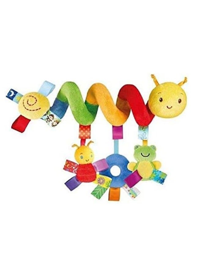 Kid Baby Crib Pram Hanging Rattles Spiral Stroller Car Seat Toy - Image 1