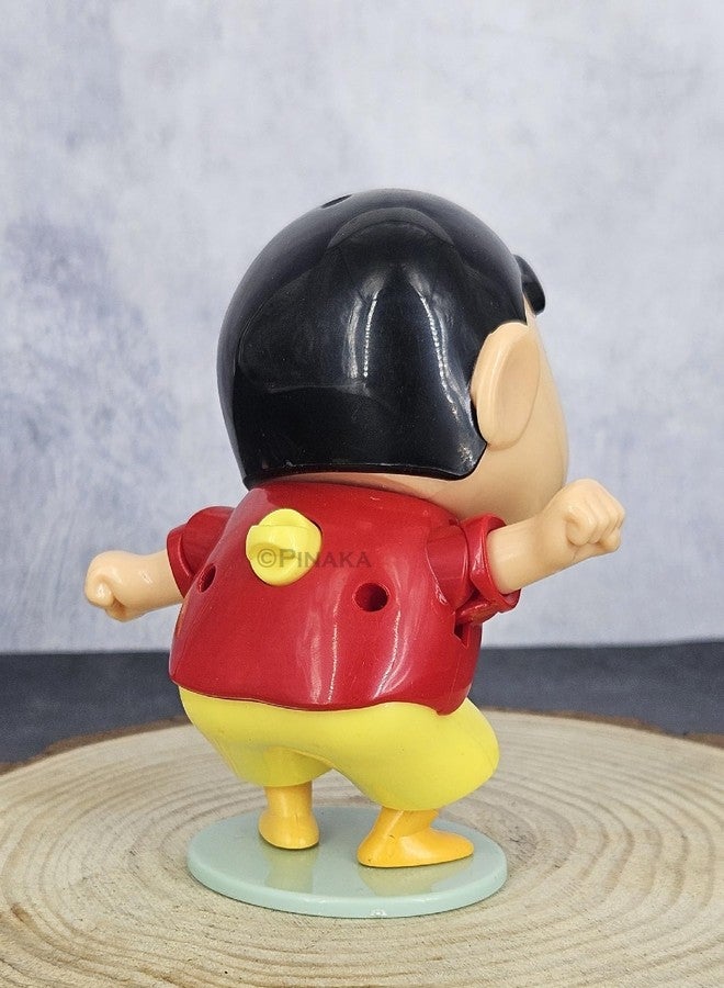 PINAKA Shinchan Manual Clockwork Anime 10CM Character Styling Dancing Childrens Drive Toy Birthday Gift Moving Moving Figure - Image 4