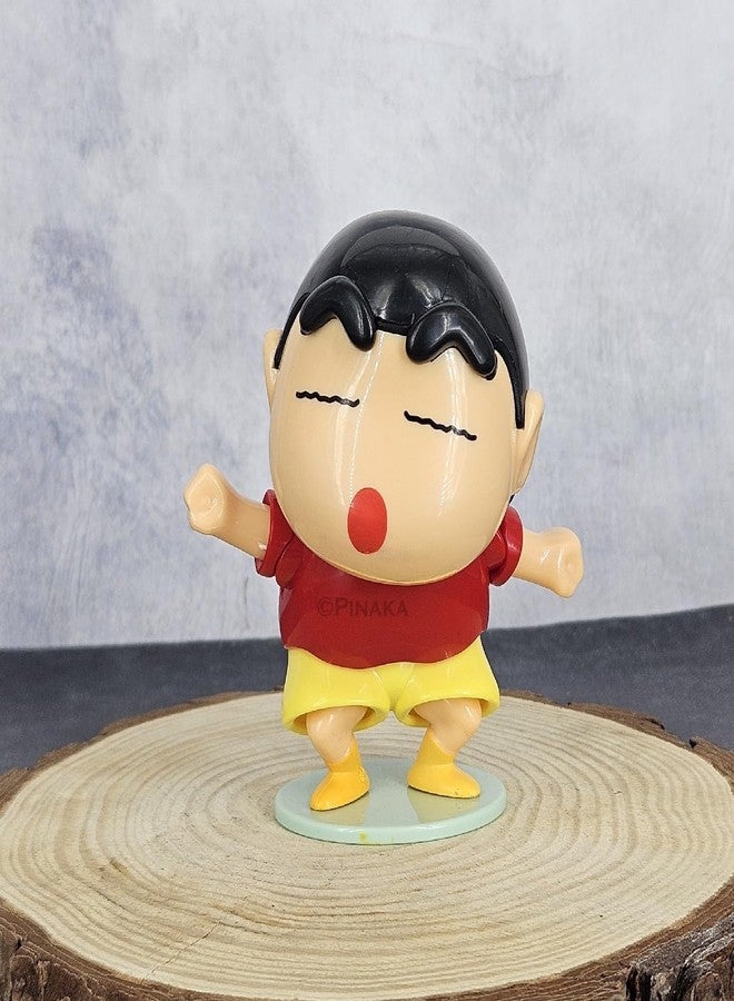 PINAKA Shinchan Manual Clockwork Anime 10CM Character Styling Dancing Childrens Drive Toy Birthday Gift Moving Moving Figure - Image 2