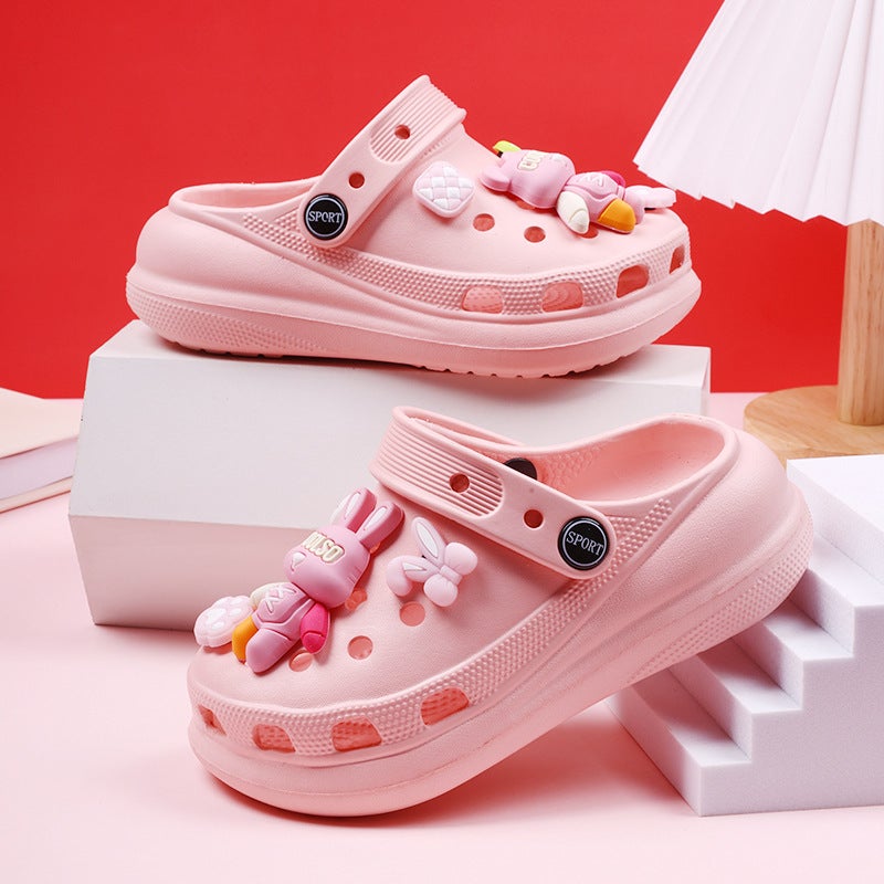 Explosions Children'S Comfortable Cave Shoes Cute Cartoon Parent-Child Dual-Use Sandals And Slippers Beach Outdoor Indoor Non-Slip Slippers - Image 1
