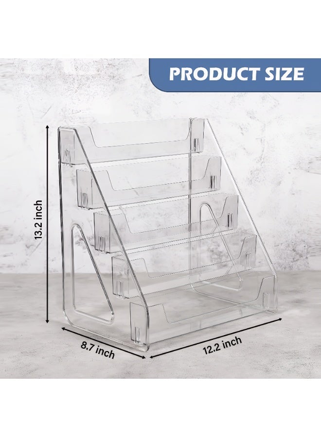TrustMate 4-Tier Clear Acrylic Display Stand - Multi-Purpose Organizer for Perfumes, Jewelry, Business Cards, and Collectibles - Tool-Free Assembly for Home & Retail - Image 3