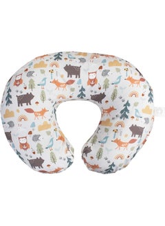 boppy Boppy Original Nursing Pillow Cover, Spice Woodland Animals, Cotton Blend Fabric with Allover Fashion  - Image 1