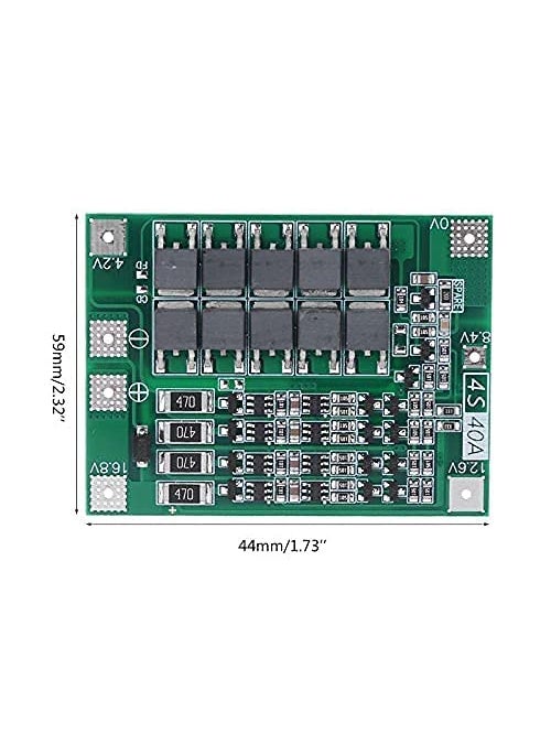 LIMITLESS PRODUCTS PACK oF 2 4S 40A 148V 168V BMS Battery Management System PCM PCB for 4 Packs Lithium LicoO2 Limn2O4 18650 Battery with Balancer for Drill or Motors