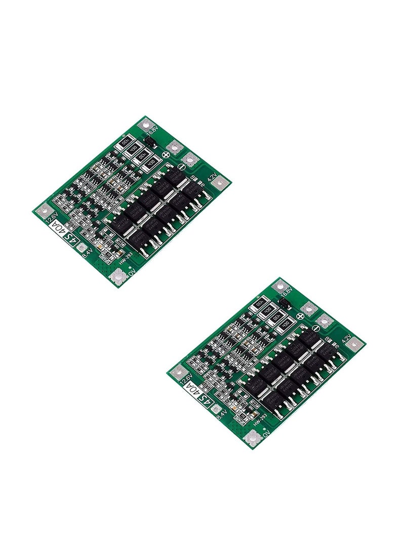 LIMITLESS PRODUCTS PACK oF 2 4S 40A 148V 168V BMS Battery Management System PCM PCB for 4 Packs Lithium LicoO2 Limn2O4 18650 Battery with Balancer for Drill or Motors