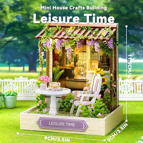 Flever Dollhouse Miniature DIY House Kit Creative Room with Furniture for Romantic Artwork Gift Leisure Time - Image 5