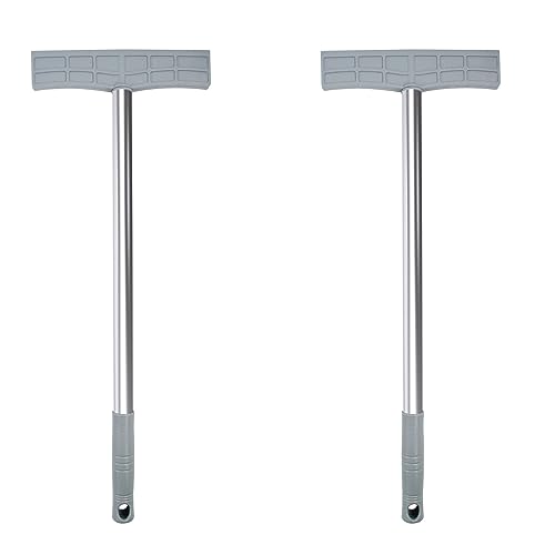 SnowTing 2 PCS Stainless Steel Handheld Sign Holder, Professional Display Pole Sign Stand for Events Meetings Tours Two-Sided Signs Versatile Easy Grip Billboard for Airports Exhibitions Parades, No Signboard - Image 1