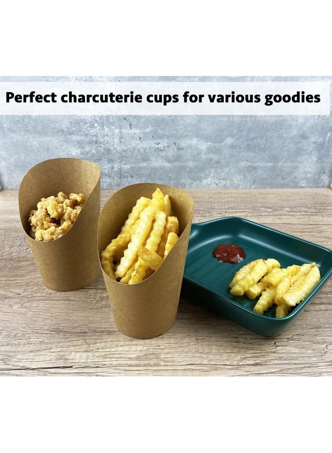 CAMKYDE 100 Pcs French Fries Holder, 12oz Disposable Paper French Fry Cups Charcuterie Cups for all Occasions (12oz) - Image 5