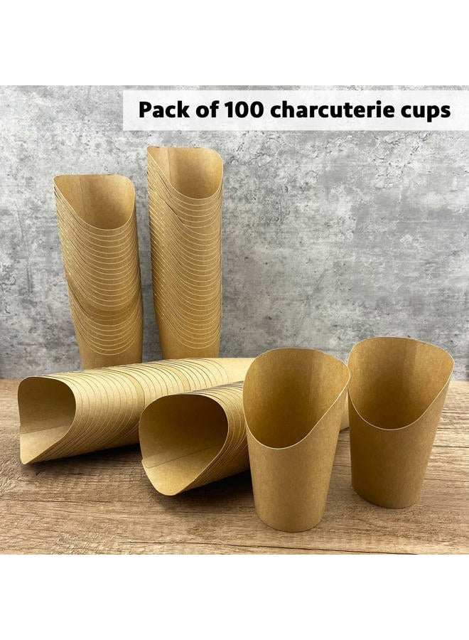 CAMKYDE 100 Pcs French Fries Holder, 12oz Disposable Paper French Fry Cups Charcuterie Cups for all Occasions (12oz) - Image 4
