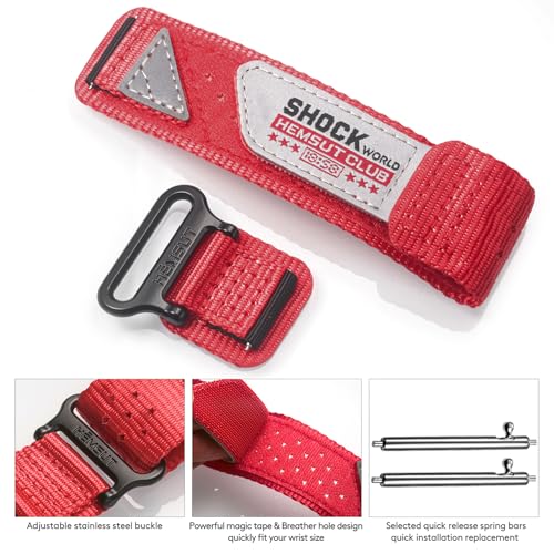 DAVILANE 24mm Watch Band Strap for Casio GA-2000 PRG-600/650 PRW-6600, Super Rugged Nylon Sports Strap - Image 5