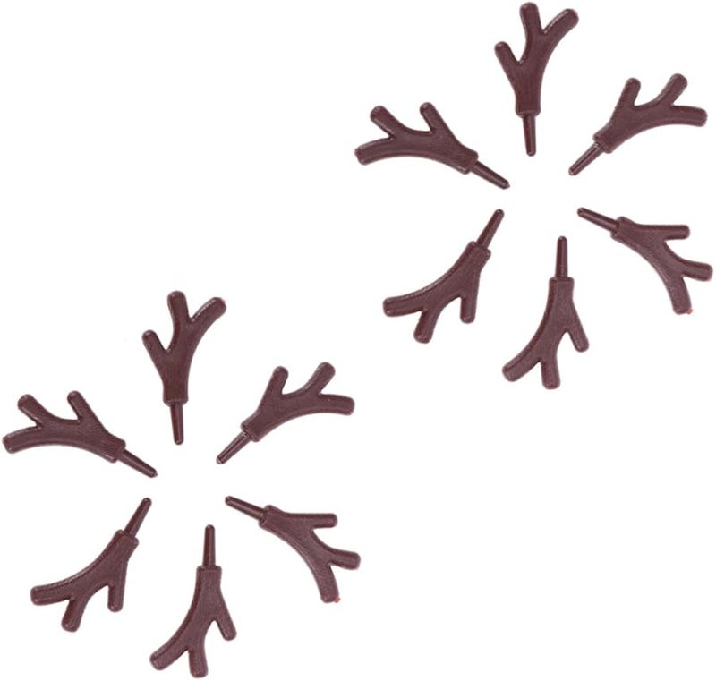 Vintage Style Christmas Craft Snowman Antler Accessories 120pcs Branch Decor - Image 2