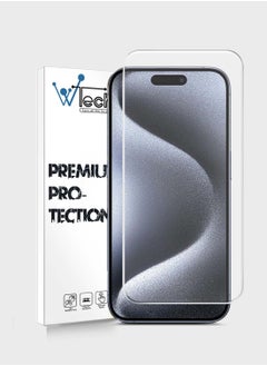 Apple iPhone 15 Pro 2023 Premium Series Curved Edges 9H 2.5D Tempered Glass Screen Protector (MSG9CN) - Clear