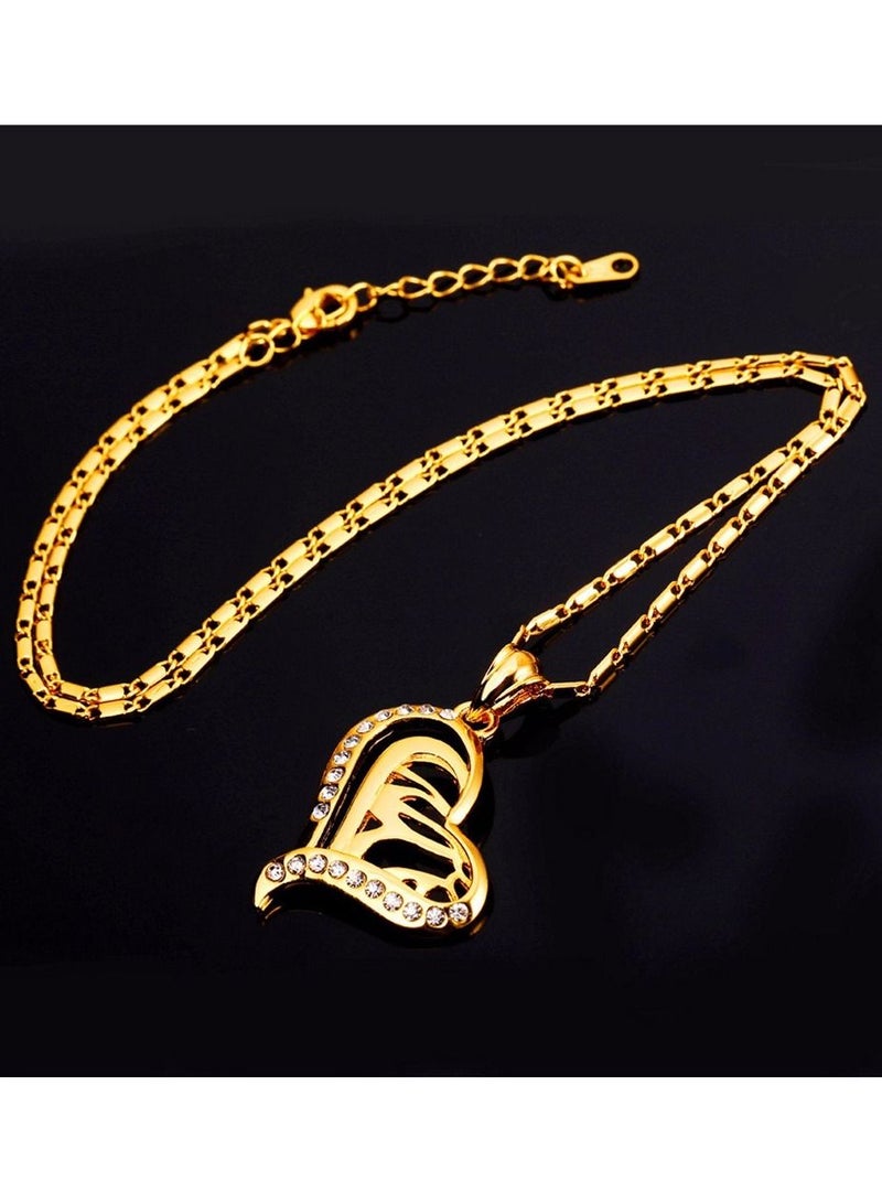 DubaiGallery Fashion Jewelry Highly craftsmanship Hearts Islamic Allah Pendant Charms Necklace Religious Muslim Jewelry Gift For Women Gold Color Jewelry - Image 2