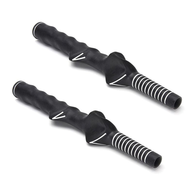 TraderPlus 2-Pack Right-Handed Golf Swing Training Grip Trainer, Black - Image 1