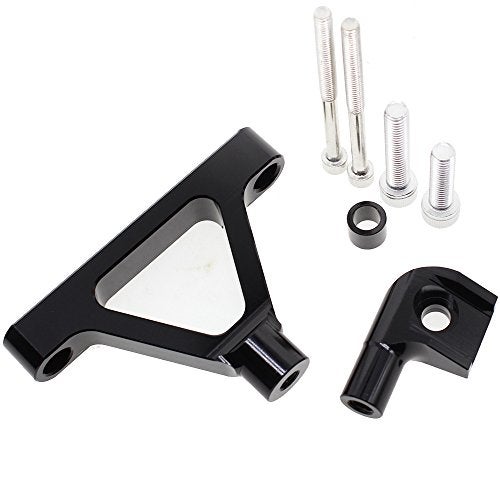 NICEDOLL Fit For Ninja ZX-6 R ZX6R ZX 6R 2007-2008 / ZX10R ZX 10 R 2004-2005 CNC Motorcycle Steering Damper Stabilizer Buffer Control Bar with Mounting Bracket Support Kit Full Set - Image 2