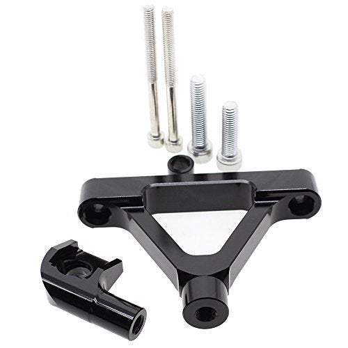 NICEDOLL Fit For Ninja ZX-6 R ZX6R ZX 6R 2007-2008 / ZX10R ZX 10 R 2004-2005 CNC Motorcycle Steering Damper Stabilizer Buffer Control Bar with Mounting Bracket Support Kit Full Set - Image 3