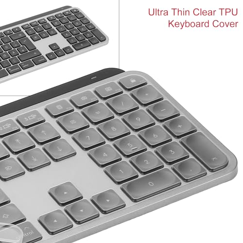 Digi-Tatoo Keyboard Cover for MAC Version Logitech MX Keys S/MX Keys/Craft Keyboard (EU/UK ISO Layout, 7 Shape Enter Key with Numeric Keys) - Keyboard Protector - Image 5
