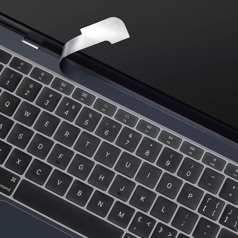 CaseBuy حامي راحة اليد الكامل CaseBuy (4 في 1) لجهاز MacBook Air M2 M3 M4 2025-2022 13.6" A2681 A3113 A3240 غلاف واقي ضد الخدوش للوحة المفاتيح لجهاز MacBook Air M2 M3 M4 13.6" - منتصف الليل - Image 4